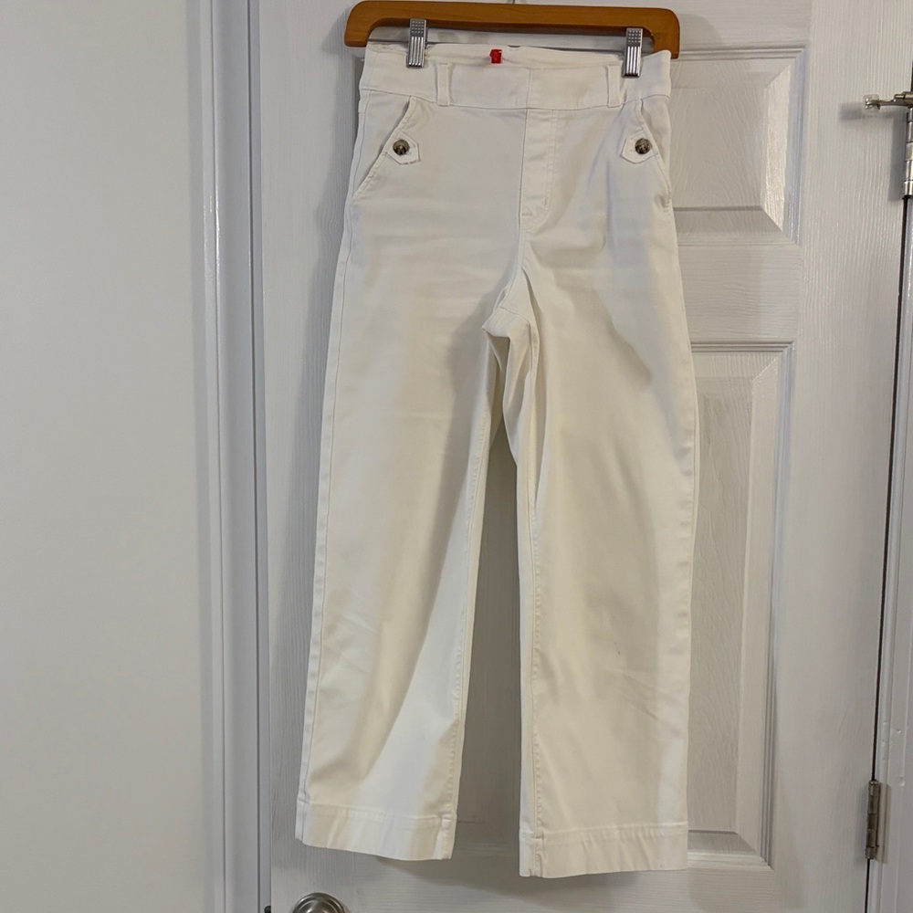 SPANX White Wide-Leg Pants